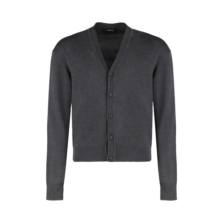 Jacquemus Le Cardigan Brode 'Dark Grey'