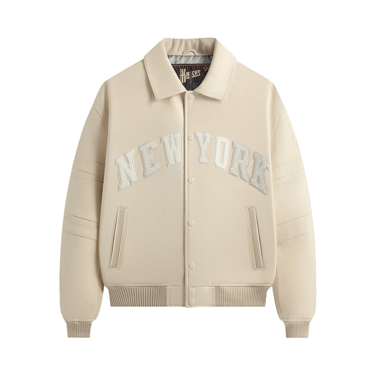 Kith x Avirex For The New York Knicks Patrick Ewing Legend Jacket 'Sandrift'