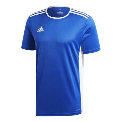adidas Entrada 18 Stripe Colorblock Short Sleeve Blue