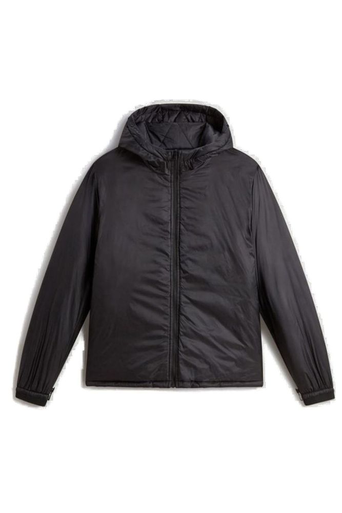 Woolrich Zip-Up Hooded Quilted Reversible Jacket