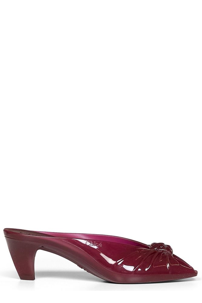 Chloé Jelly Twist Detailed Slip-On Mules