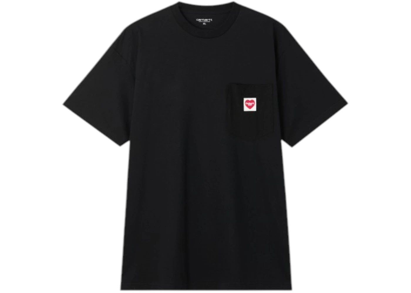 Carhartt WIP Pocket Red Heart T-Shirt Black