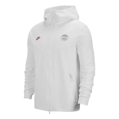 PSG Men's Nike Sportswear TCH PCK Hoodie FZ CL White