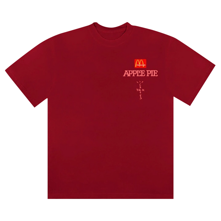 Cactus Jack by Travis Scott x McDonald's Apple Pie T-Shirt 'Cardinal'