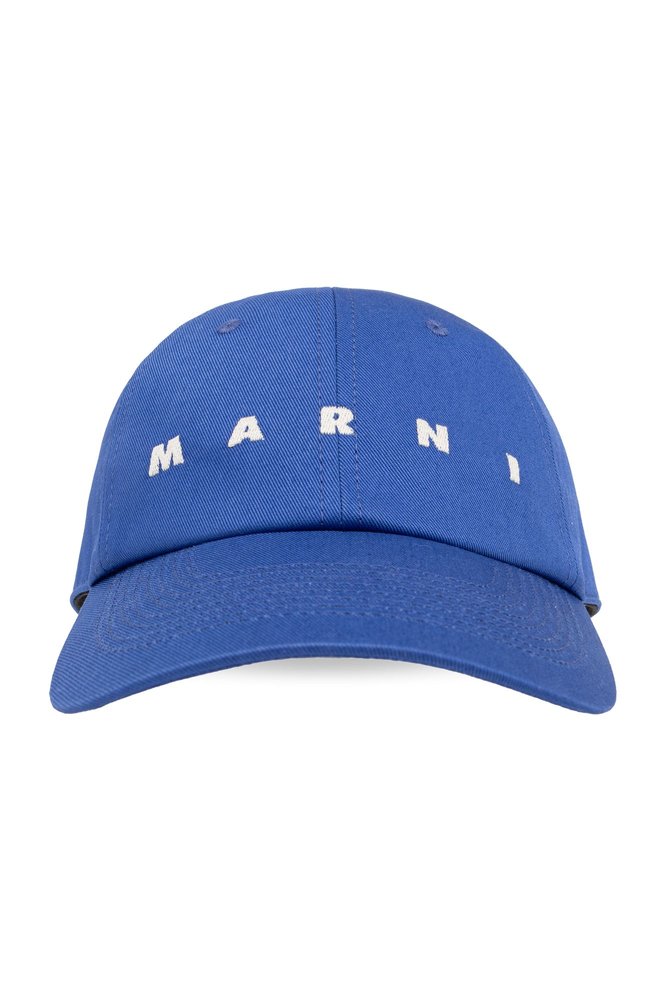 Marni Logo Embroidered Curved-Peak Baseball Cap