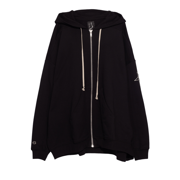 Rick Owens x Champion Jumbo Jason's Hoodie 'Black'