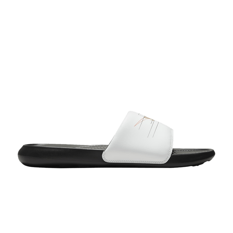 Nike Victori One Printed Slide 'White Metallic Gold'