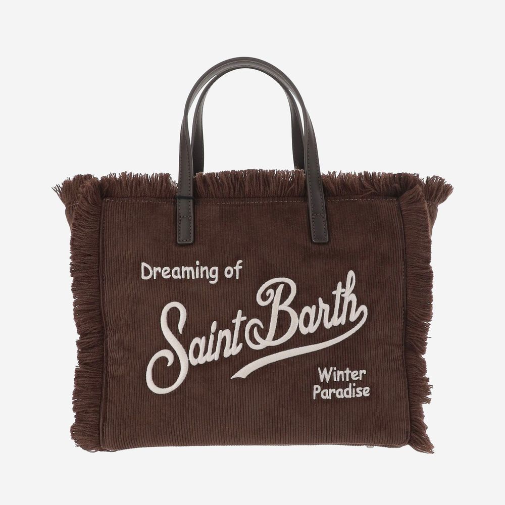 Mc2 Saint Barth Fringed Logo Tote Bag