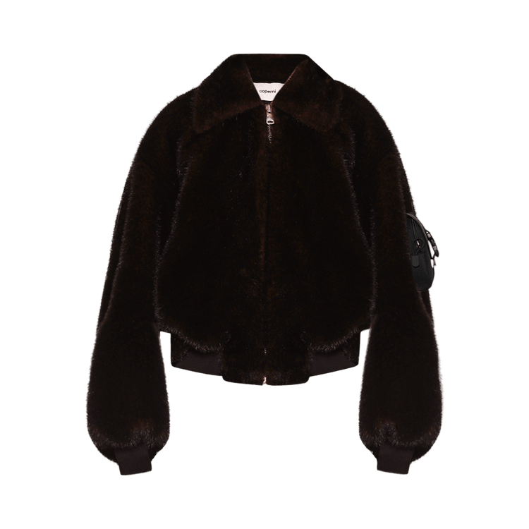 Coperni Faux Fur Bomber Jacket 'Brown'