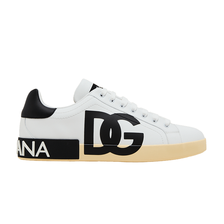 Dolce & Gabbana Portofino Low 'DG Logo Print - White Black'