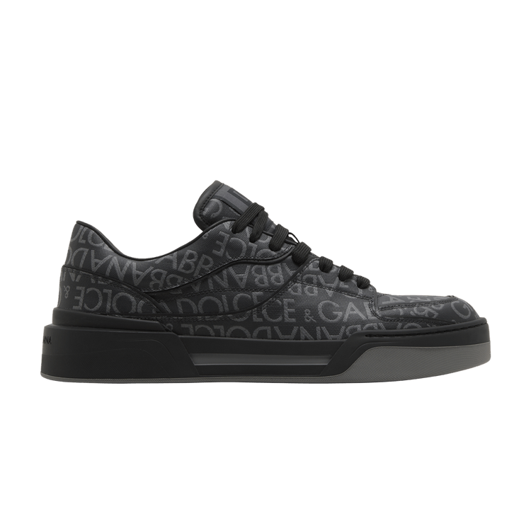 Dolce & Gabbana New Roma Low 'Allover Jacquard Logo - Black'
