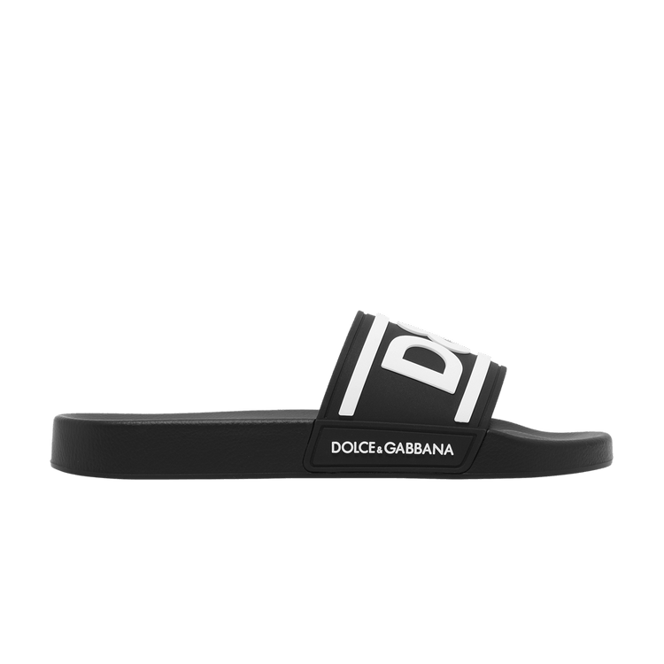 Dolce & Gabbana Slides 'DG Logo - Black White'