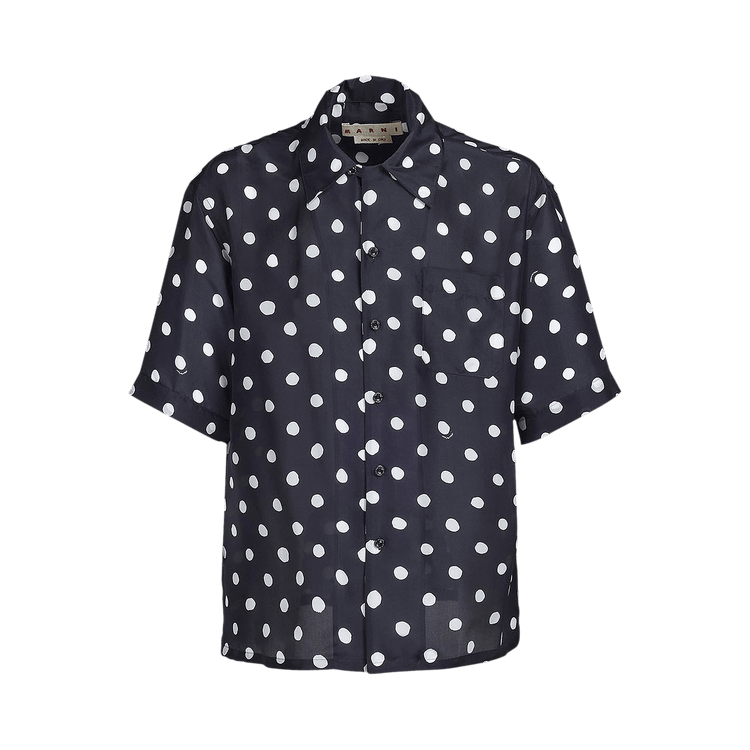 Marni Collar Short-Sleeve Shirt 'Black'