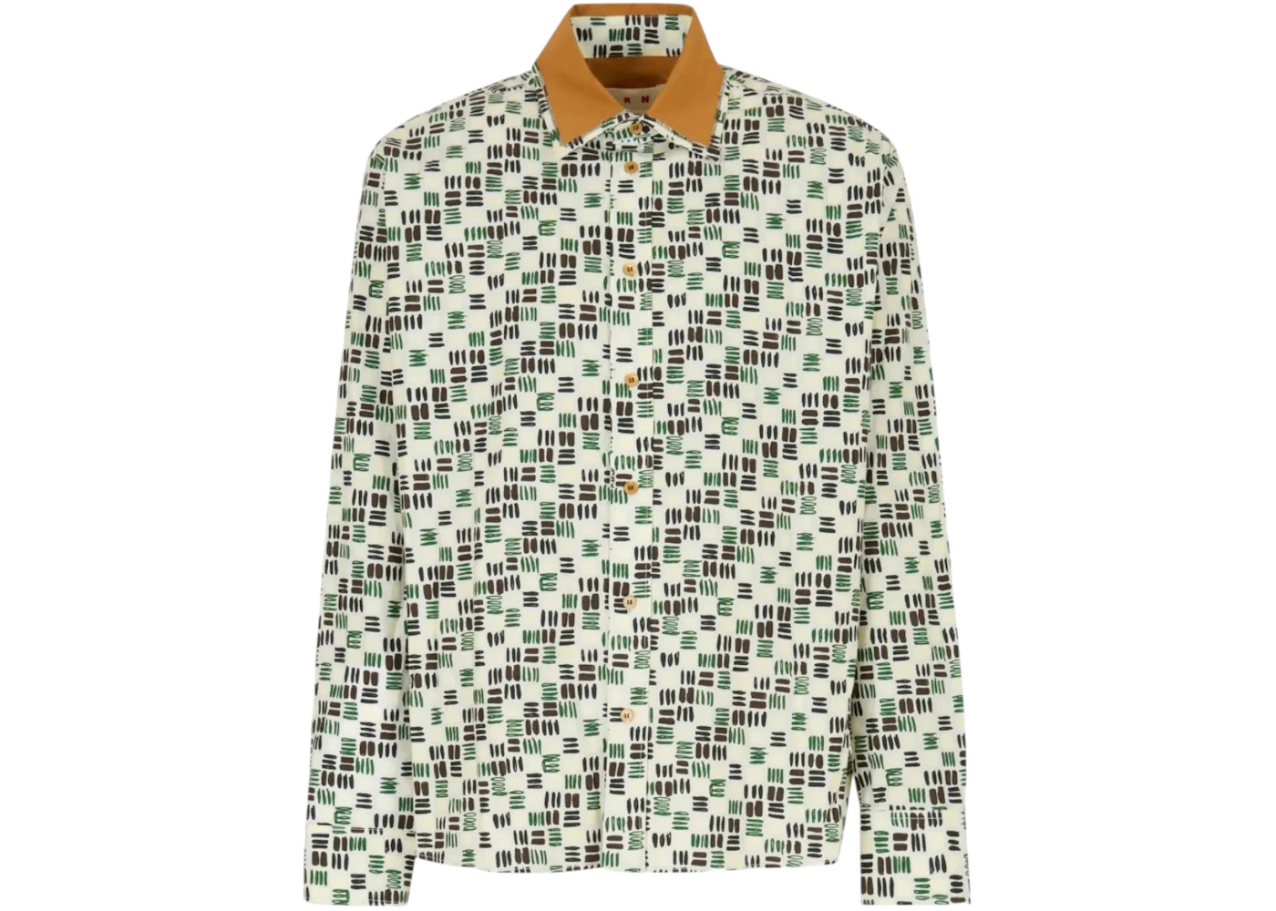 Marni Rhythms Print Poplin Shirt Rhb11