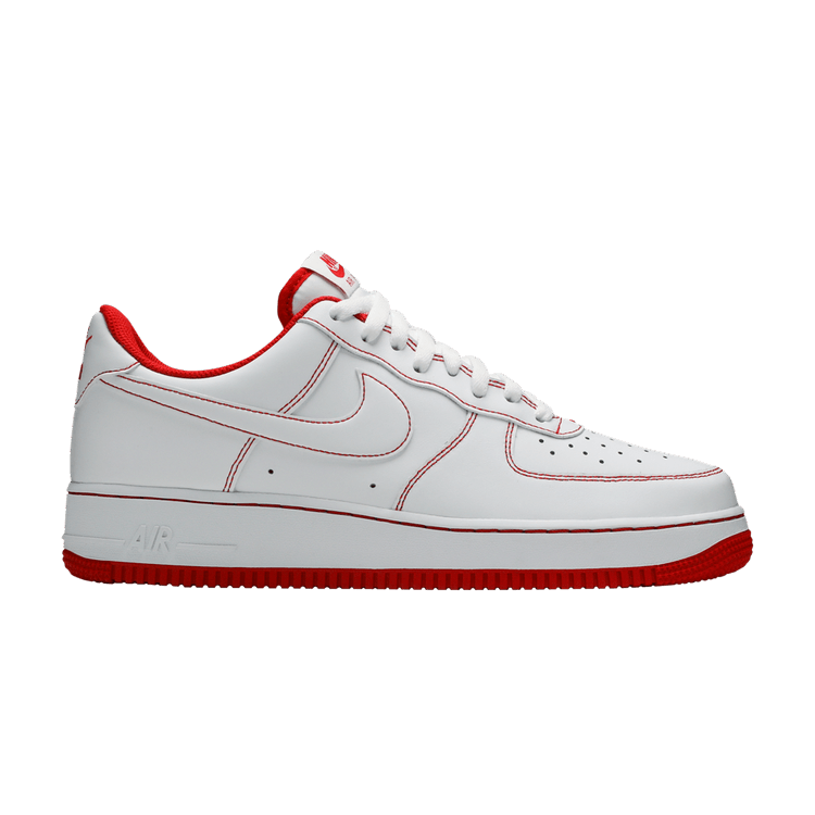 Nike Air Force 1 '07 'Contrast Stitch - White University Red'