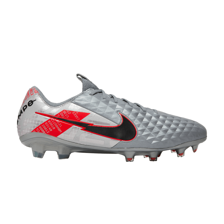 Nike Tiempo Legend 8 Elite FG 'Metallic Grey Crimson'