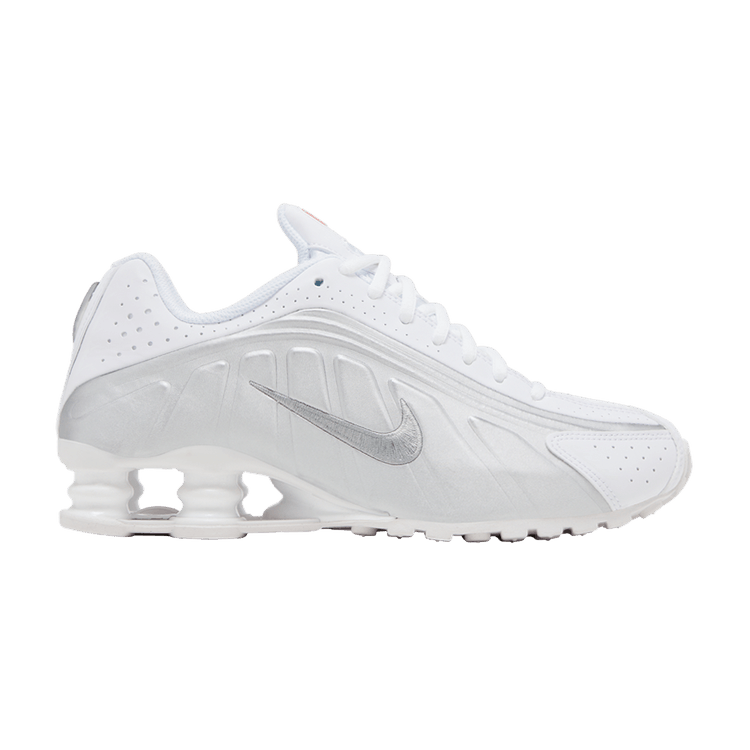 Nike Shox R4 GS 'White Metallic Silver' 2025