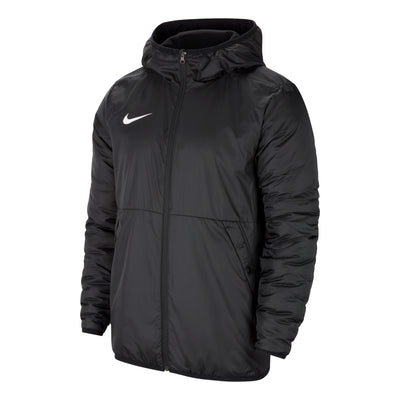 Men's Nike Solid Color Logo Casual Hooded Jacket Black