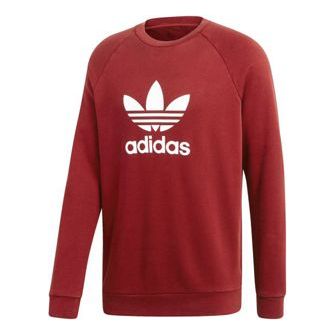 Men's adidas originals Trefoil Crew Red