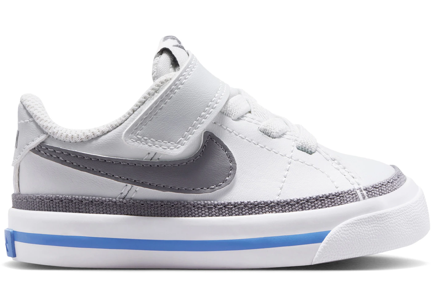 Nike Court Legacy Off White Crystal Blue Pencil Point (TD)