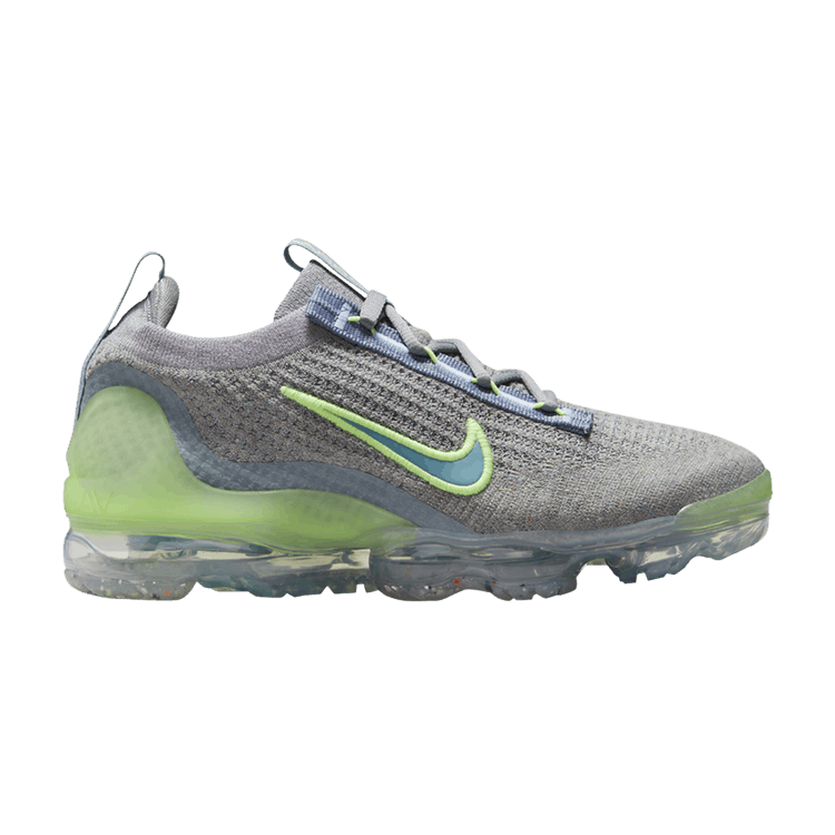 Nike Air VaporMax 2021 Flyknit GS 'Grey Light Liquid Lime'