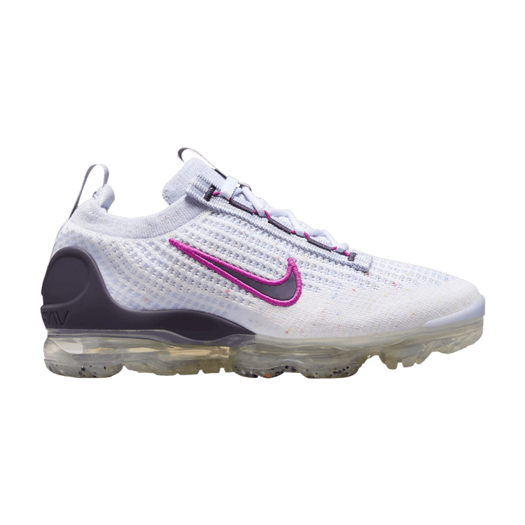 Nike Air VaporMax 2021 Flyknit GS 'Football Grey Hot Fuchsia'
