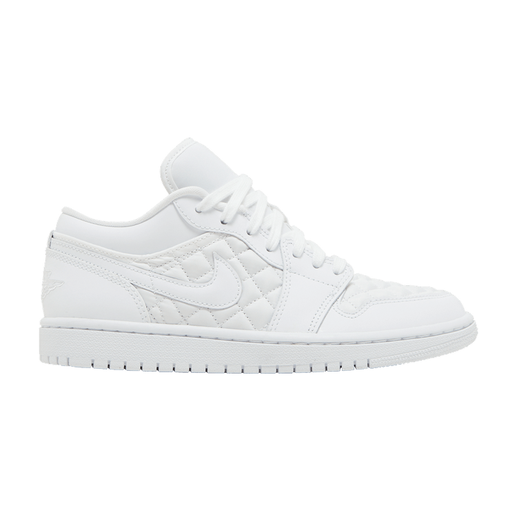Wmns Air Jordan 1 Low 'Triple White Quilted'