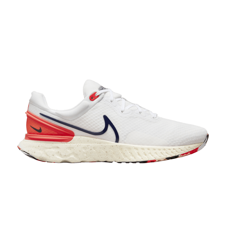 Nike React Miler 3 'White Bright Crimson Obsidian'