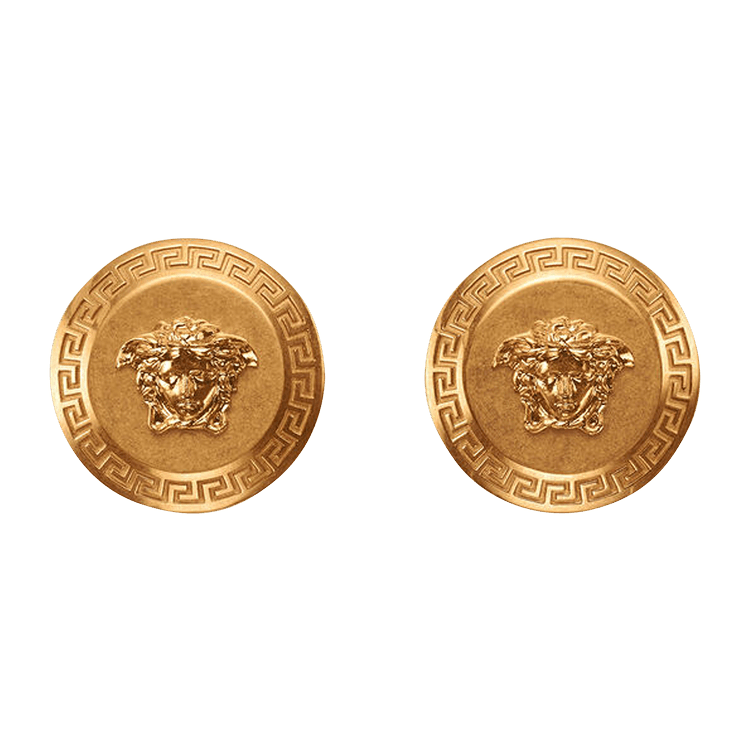 Versace Medusa Stud Earrings 'Tribute Gold'