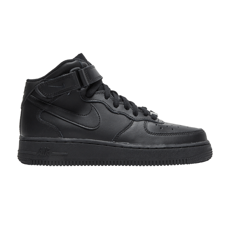 Nike Air Force 1 Mid LE GS 'Triple Black'