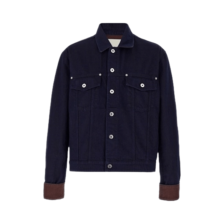 JW Anderson Turn Up Cuff Denim Jacket 'Blue'