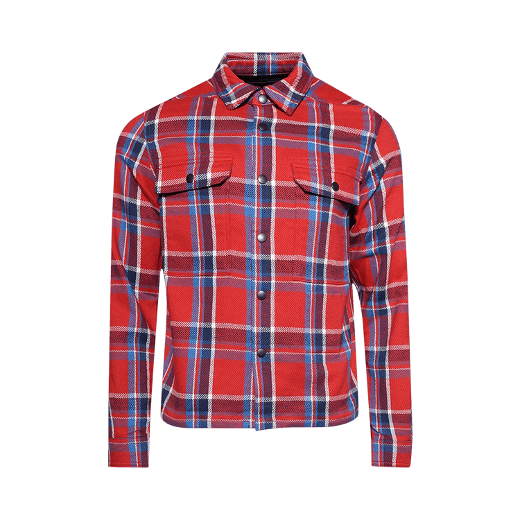 Rick Owens DRKSHDW Cropped Outershirt 'Red Plaid'