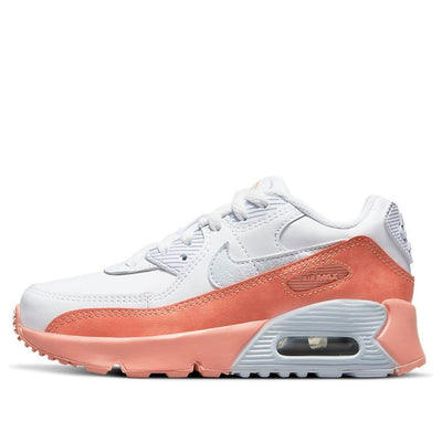 (PS) Nike Air Max 90 LTR Leather SE 'White Orange'