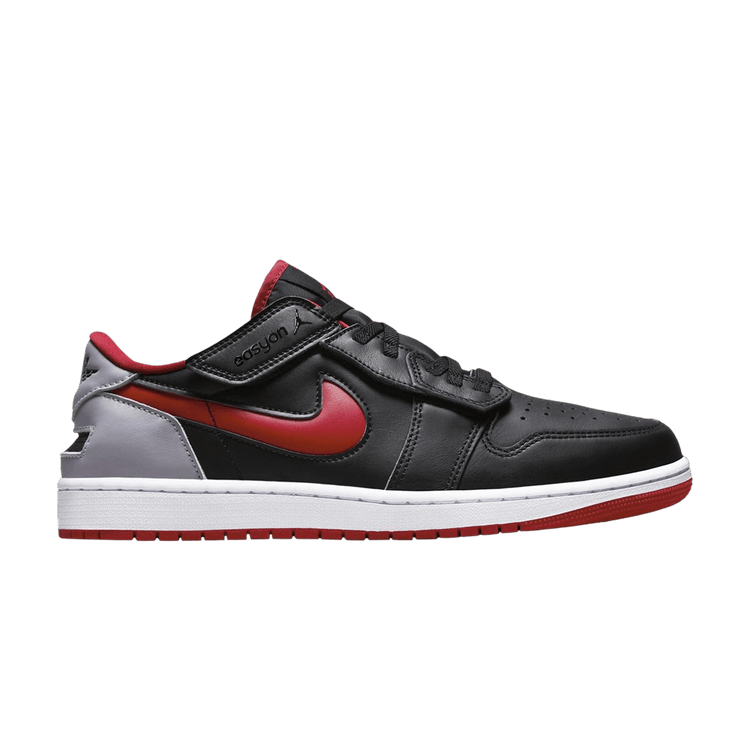 Air Jordan 1 Low FlyEase 'Black Cement Fire Red'