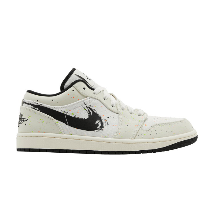 Air Jordan 1 Low 'Brushstroke Swoosh - Paint Splatter'