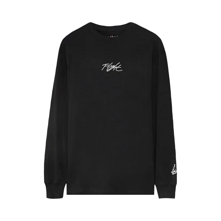 Air Jordan Flight Essentials Long Sleeve Tee 'Black'