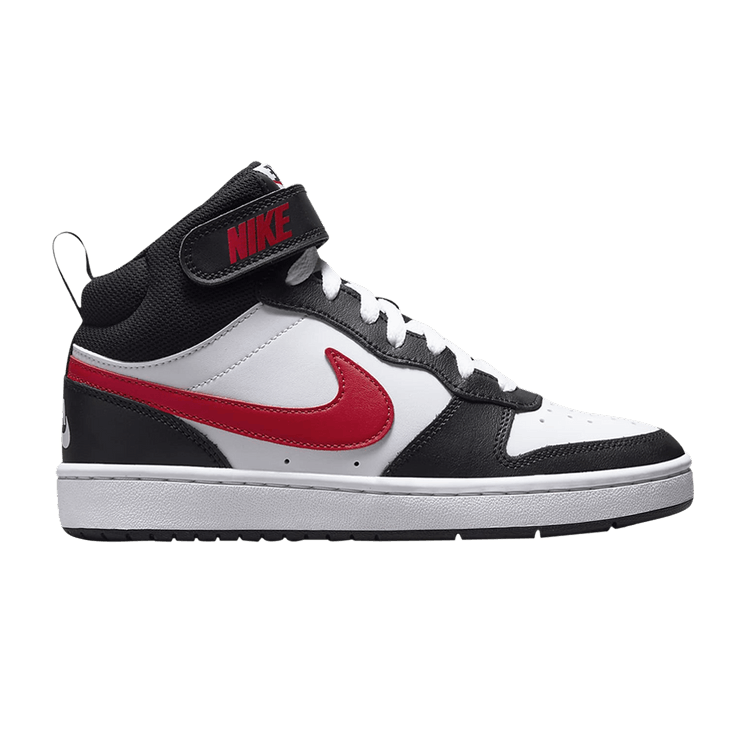 Nike Court Borough Mid 2 GS 'White Black University Red'