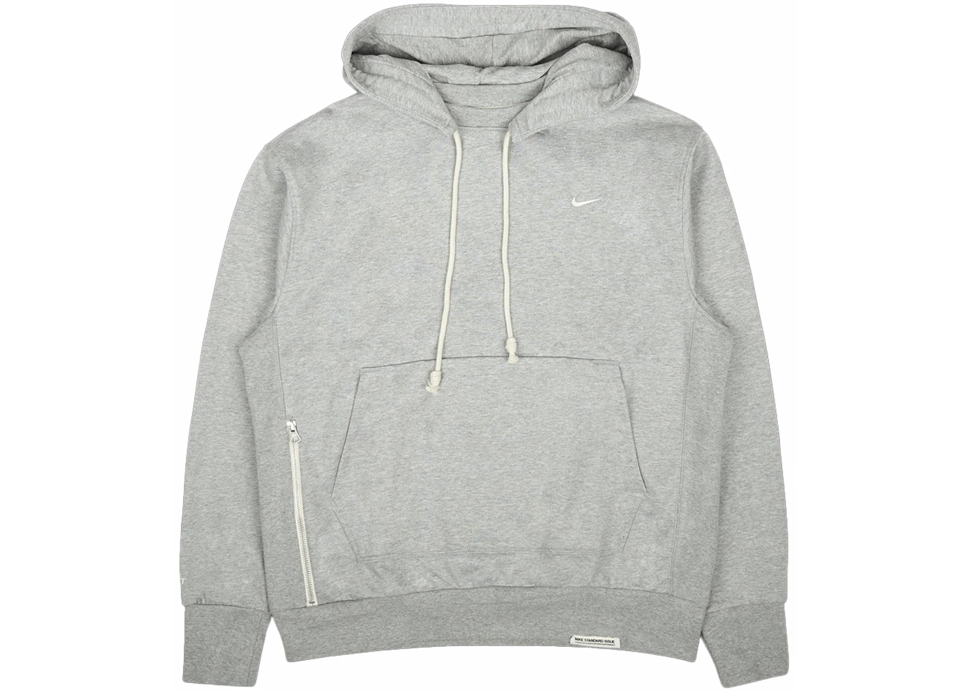 Nike Standard Issue Basketball Pullover Dri-Fit Hoodie Heather Grey
