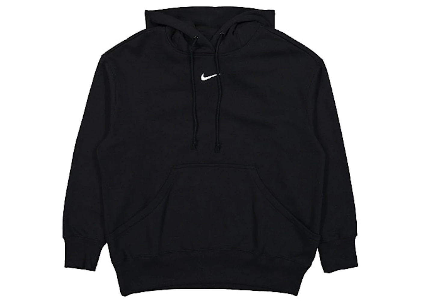 Nike Women's Phoenix Fleece Oversized Pullover Hoodie Black/Sail