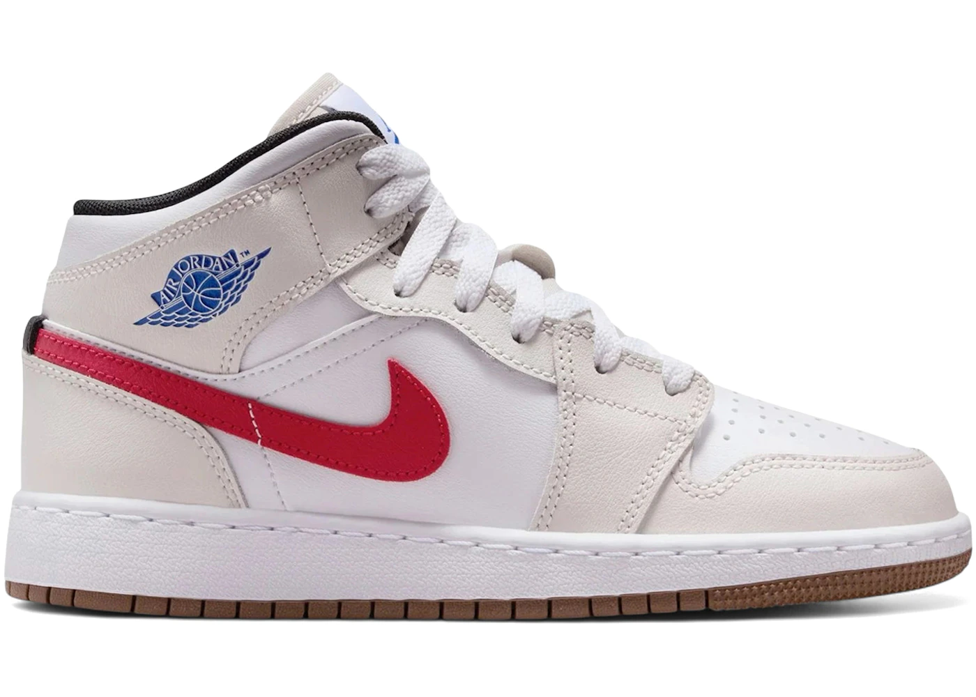 Jordan 1 Mid Phantom Game Royal White (GS)