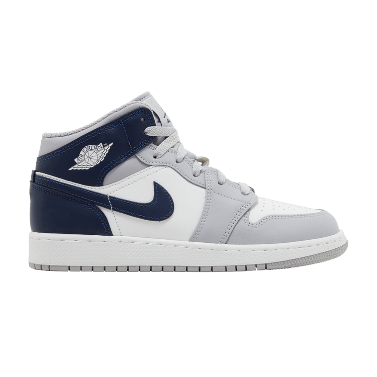 Air Jordan 1 Mid GS 'Wolf Grey Midnight Navy'
