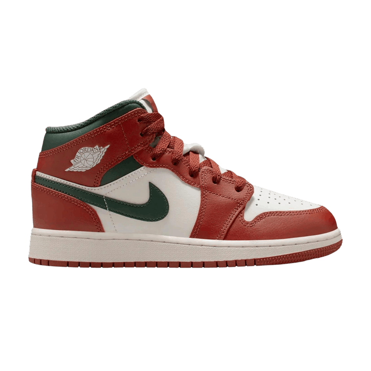Air Jordan 1 Mid GS 'Redstone Midnight Green'