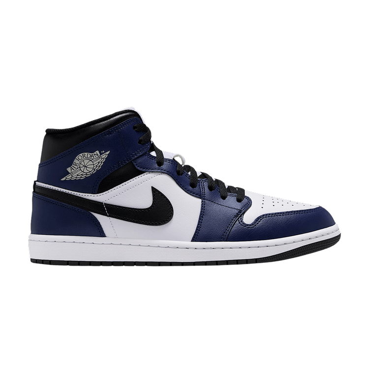 Air Jordan 1 Mid 'White College Navy White Tech Grey'