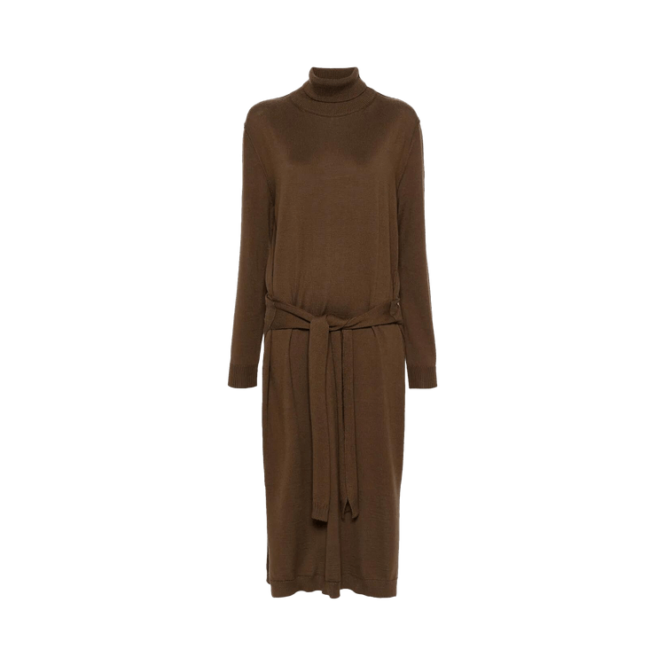 Lemaire Trompe L'oeil Dress 'Dark Cacao'