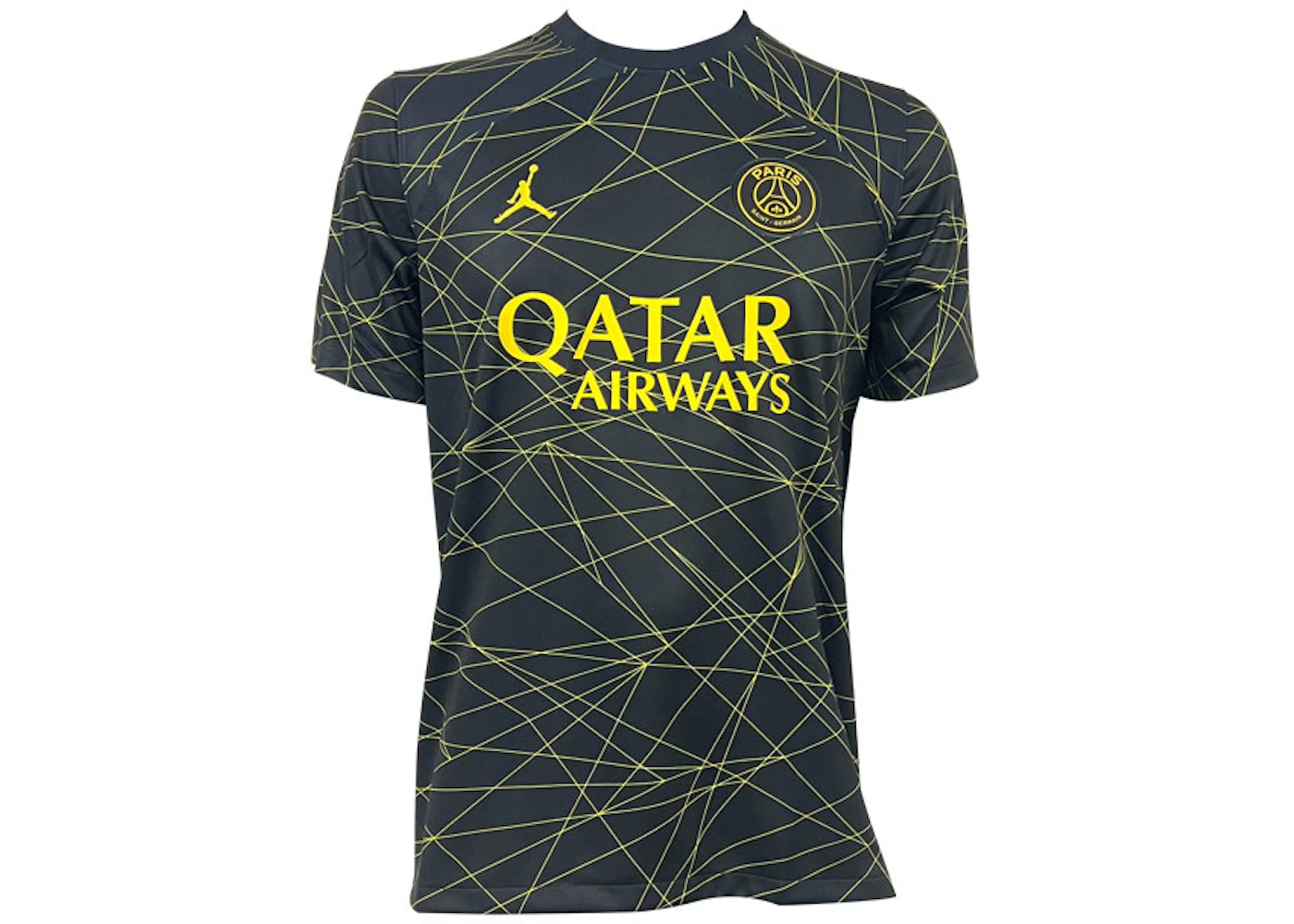 Jordan Paris Saint-Germain 2023/24 Stadium Force Jersey Black/Tour Yellow