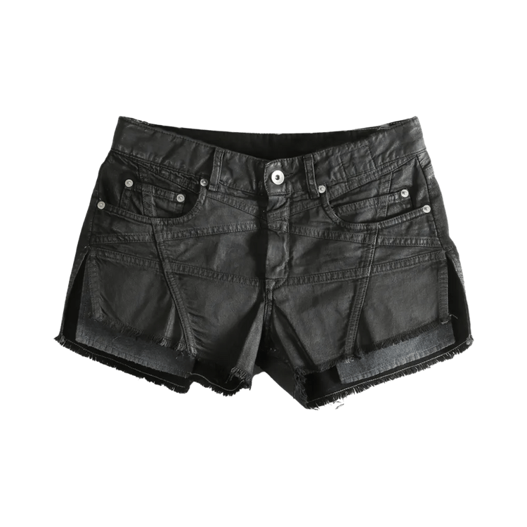 Rick Owens DRKSHDW Lana Denim Cut Off Shorts 'Black'