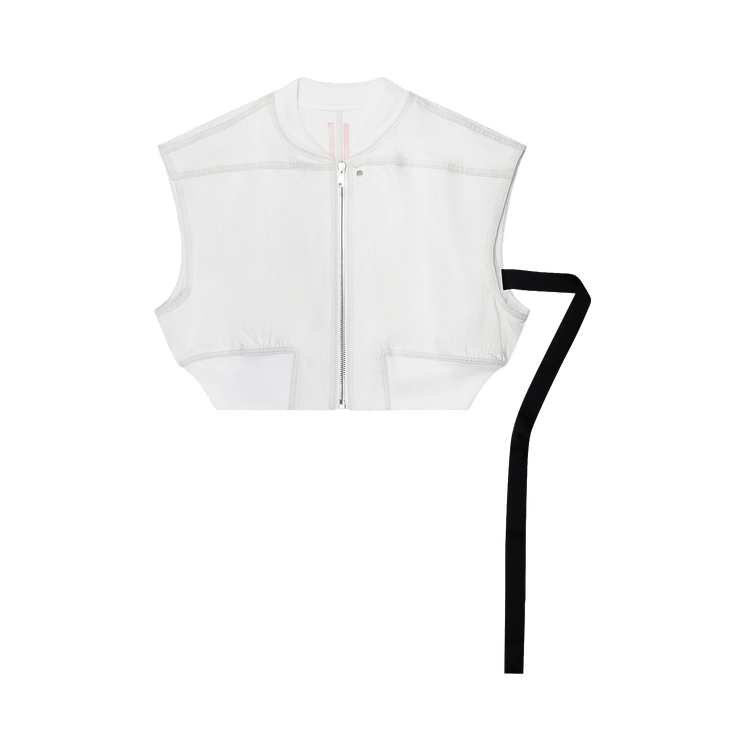 Rick Owens DRKSHDW Tatlin Bomber Vest 'Milk Wash'