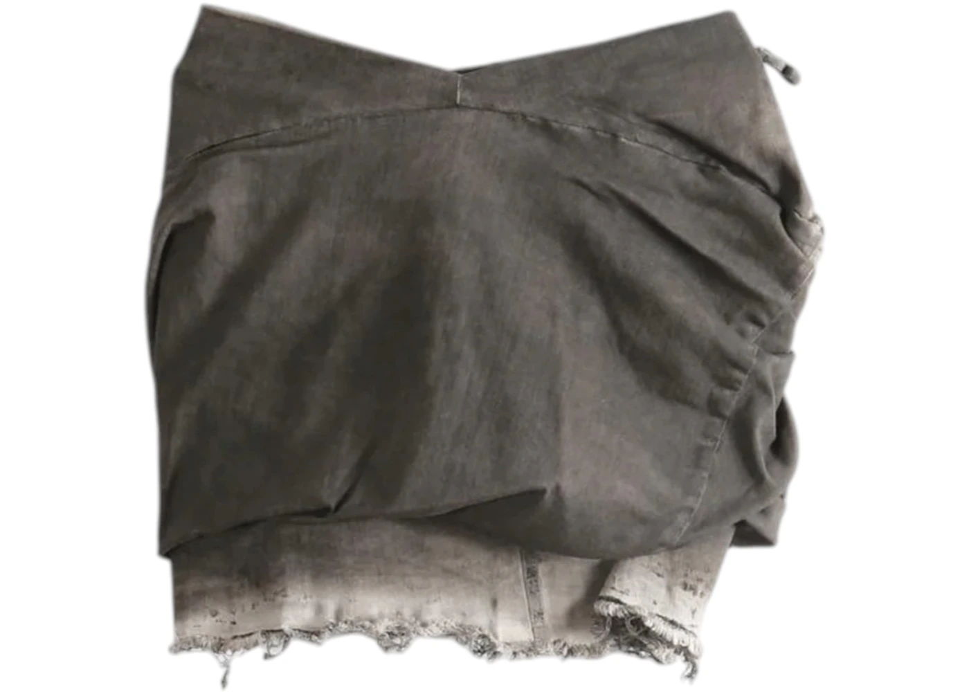 Rick Owens DRKSHDW Women's Draped Mini Denim Skirt Dust