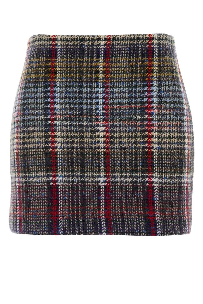 Missoni Plaid Knitted Mini Skirt