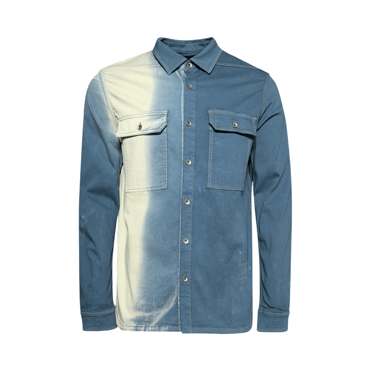 Rick Owens DRKSHDW Denim Outershirt 'Toothpaste Degrade'